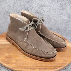 Allen Edmonds Mens Boots Hayden 10 M Leather Green Brown Chukka Shoes USA